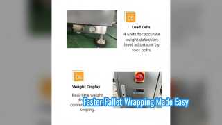 স্বয়ংক্রিয় প্যালেট মোড়ানো মেশিন PLC নিয়ন্ত্রিত সমাধান