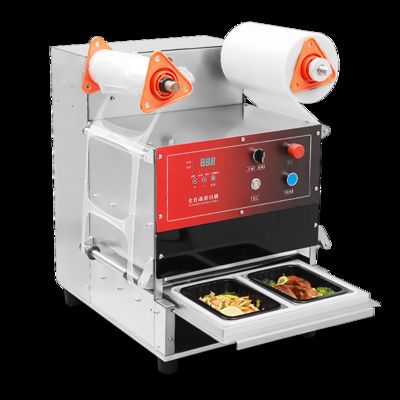 Fully Automatic Food Tray Sealer DF300TA with Food Grade 304 Stainless Steel and 6061 Anodized Aluminum Mold