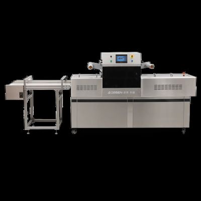 Automatic  Modified Atmosphere Packing Line Horizontal Push Rod Continuous Type DQ810TG-E Airflow Displacement Tray Sealer