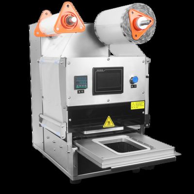 কারখানার সরাসরি বৈদ্যুতিক গ্যাস প্রতিস্থাপন প্লাস্টিকের ট্রে বৈদ্যুতিক সাধারণ প্যাকেজিং DF250TA-E সম্পূর্ণ স্বয়ংক্রিয় খাদ্য ট্রে সিলার