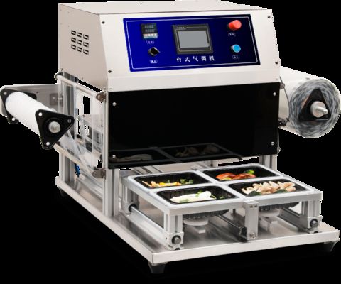 Desktop Portable Modified Atmosphere Control Precise Gas Injection DQ370T-E Tray Sealing Machine Keeping Food Fresh