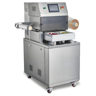 Automatic Tray Sealer DQ320L-V with Food Grade 304 Stainless Steel and 6061 Anodized Aluminum Mold for  Vacuum Displacement Packaging