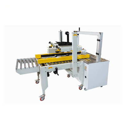 Semi-Automatic Straight Carton Sealing & PP Band Strapping Left & Right Drive All-in-One Machine