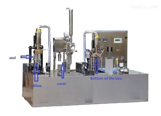 Semi Automatic Gable Top Aseptic Carton Filling Machine Juice Packing 1L Carton