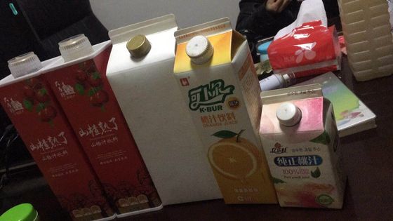 Semi Automatic Gable Top Aseptic Carton Filling Machine Juice Packing 1L Carton